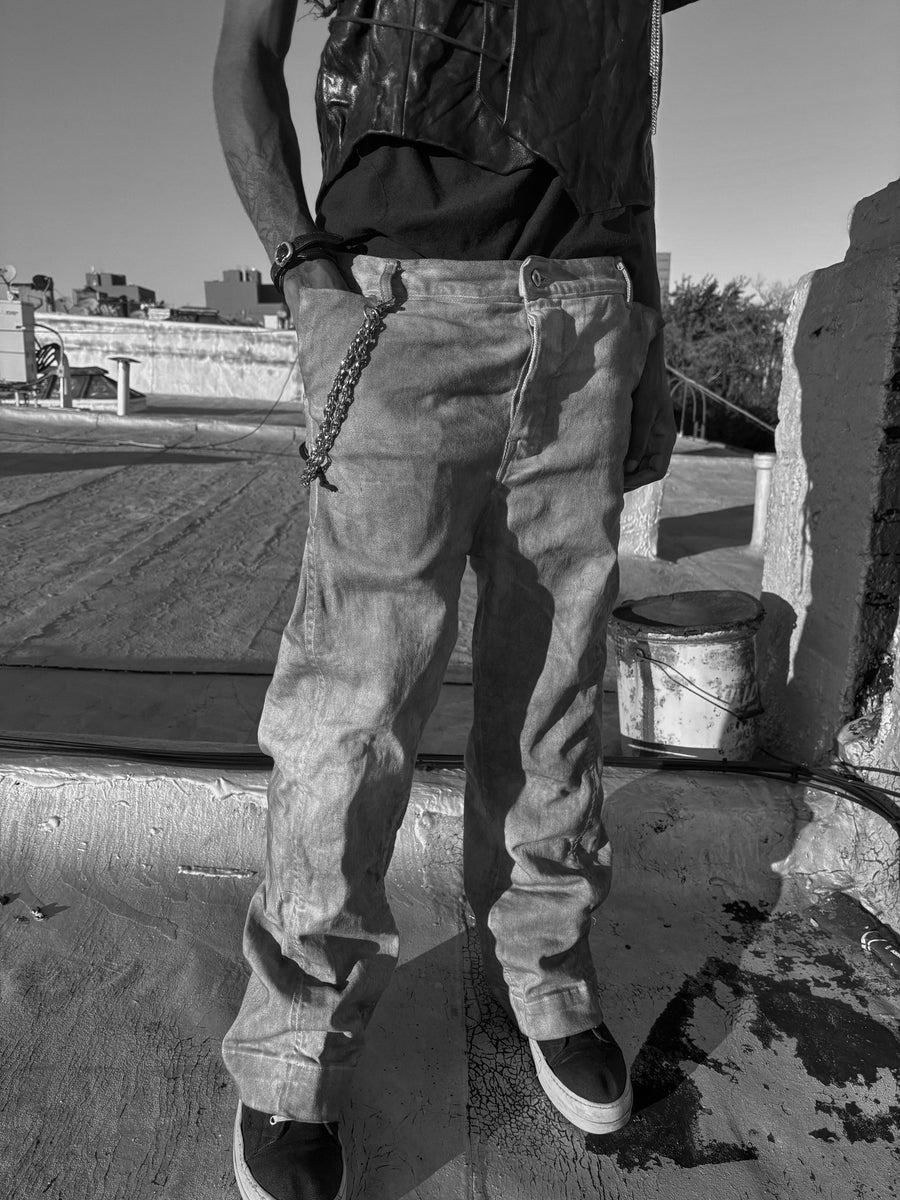 back flap jeans [sumi ink dyed]